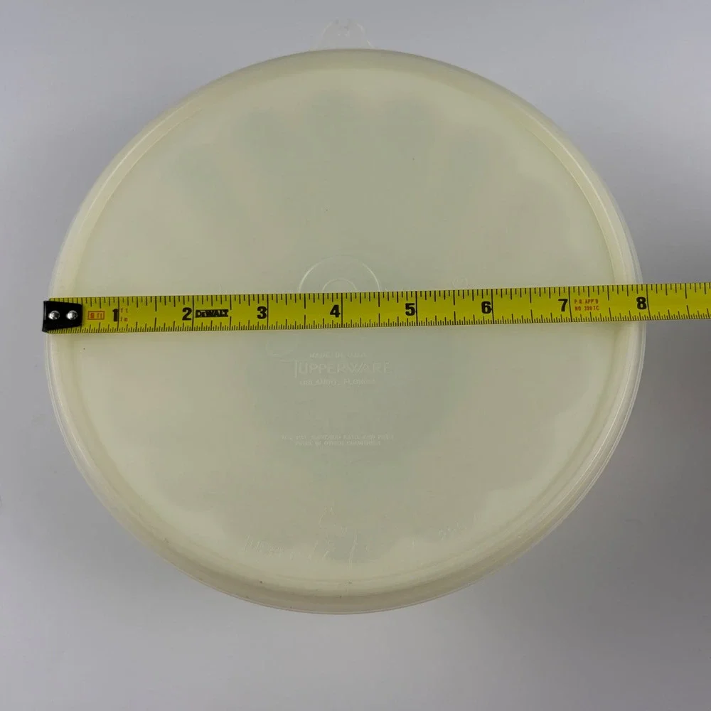 Vintage 1970s Tupperware Jel-N-Serve Jello Mold Set Sheer Cream 6 Piece